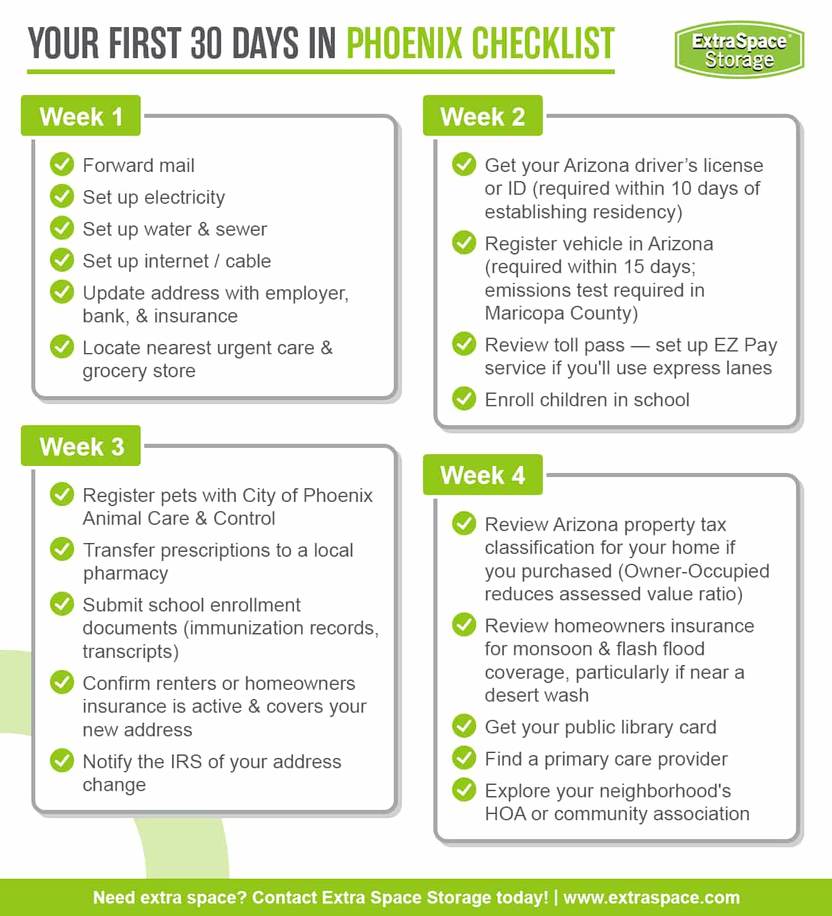 Your First 30 Days in Phoenix Checklist RichContent
