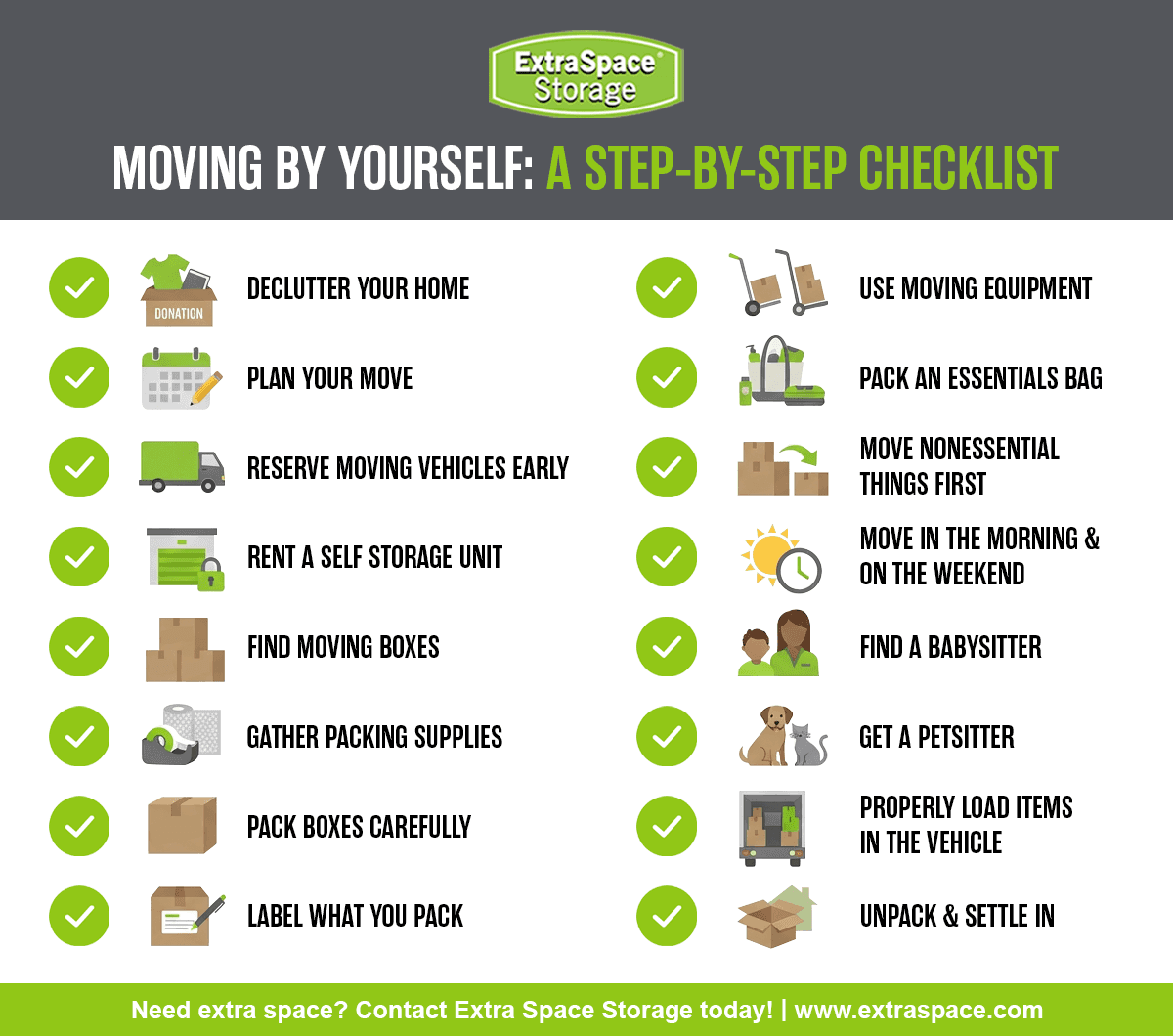 Rich Content - Moving By Yourself Checklist