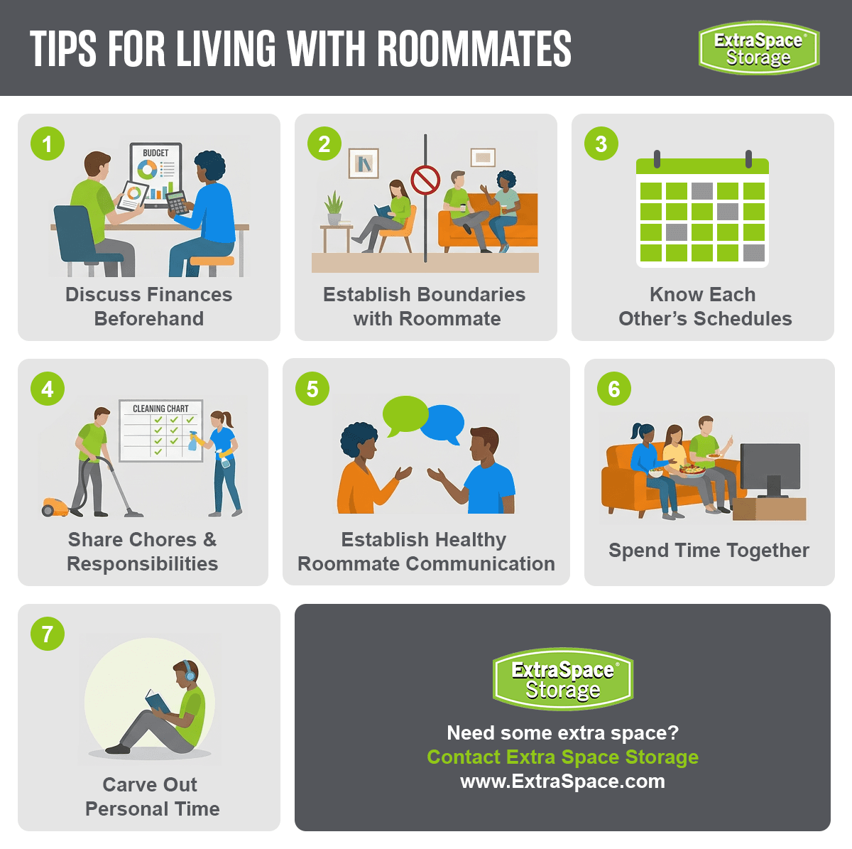 Rich Content Tips for Living with Roommates