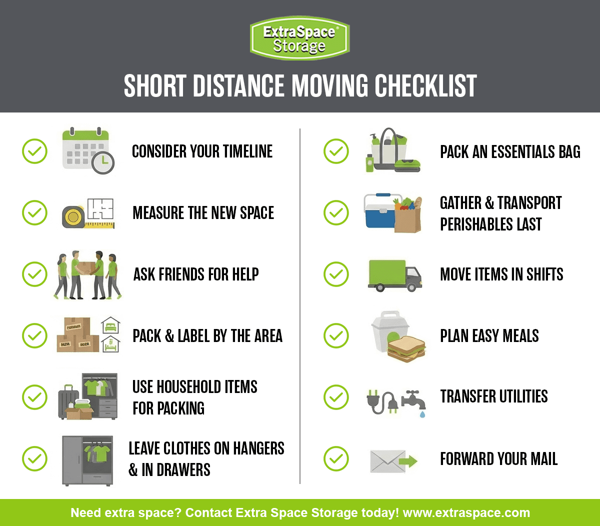 Rich Content - Short Distance Moving Checklist
