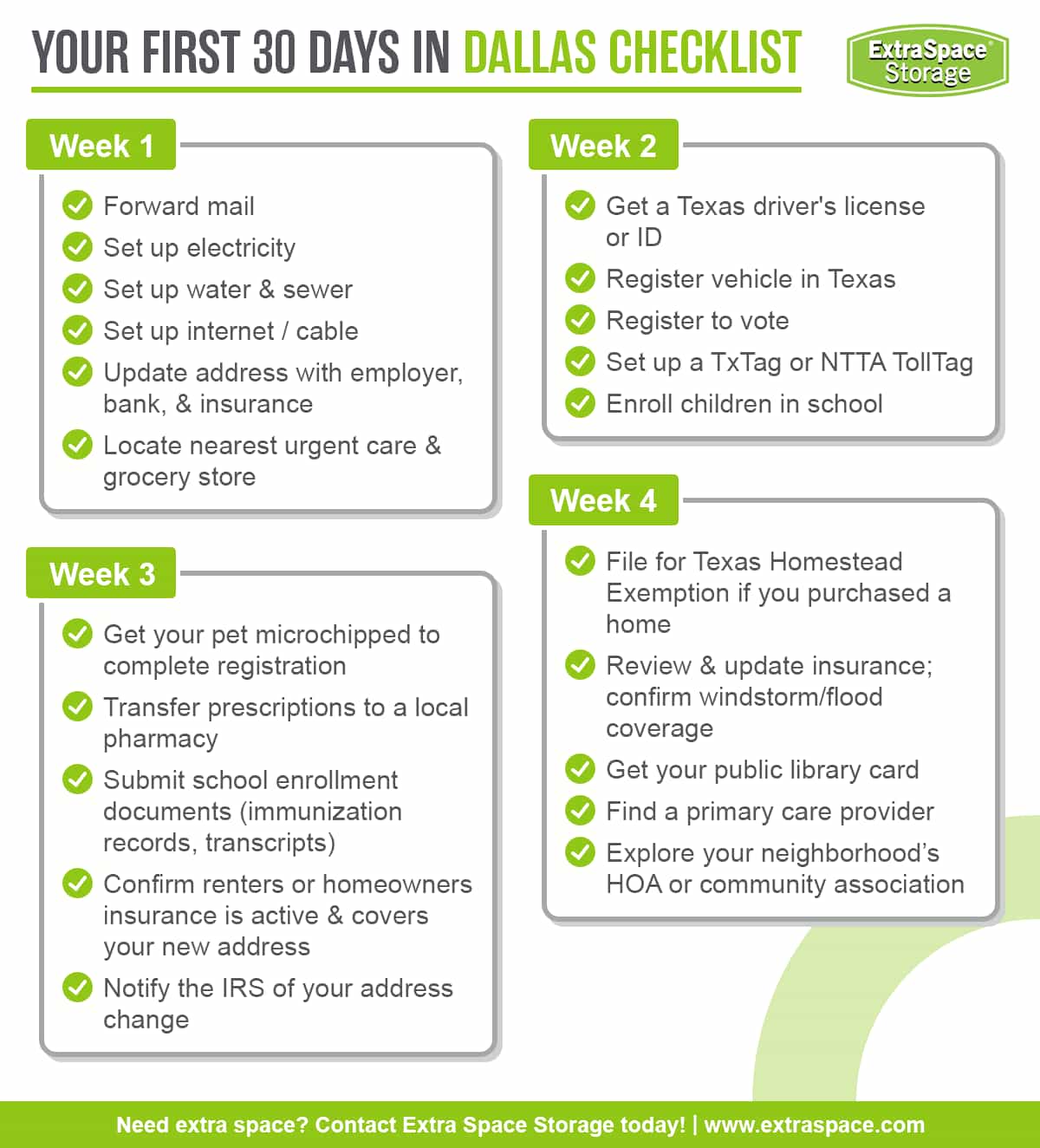 Your First 30 Days in Dallas Checklist RichContent