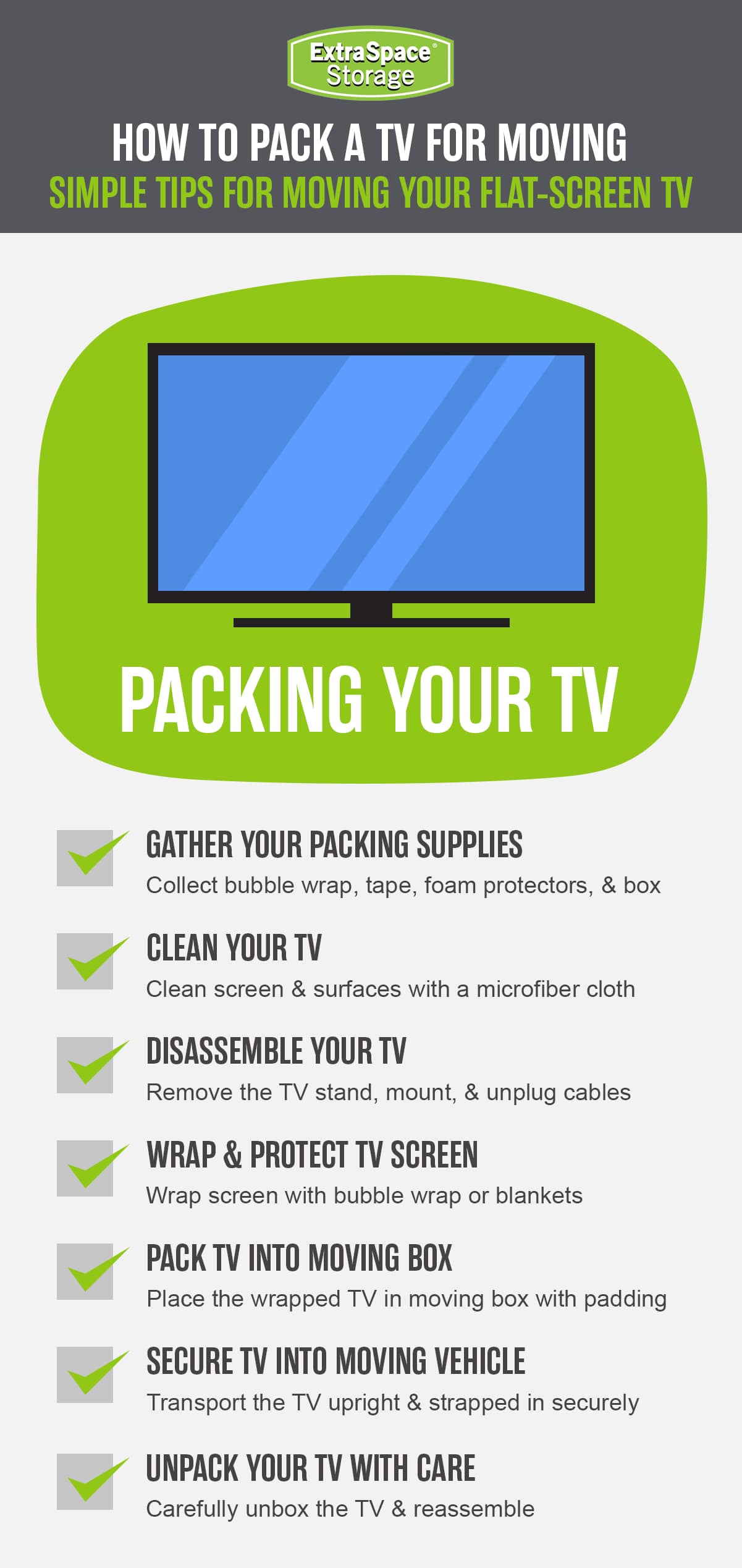 Rich Content - How to Pack a Flat Screen TV