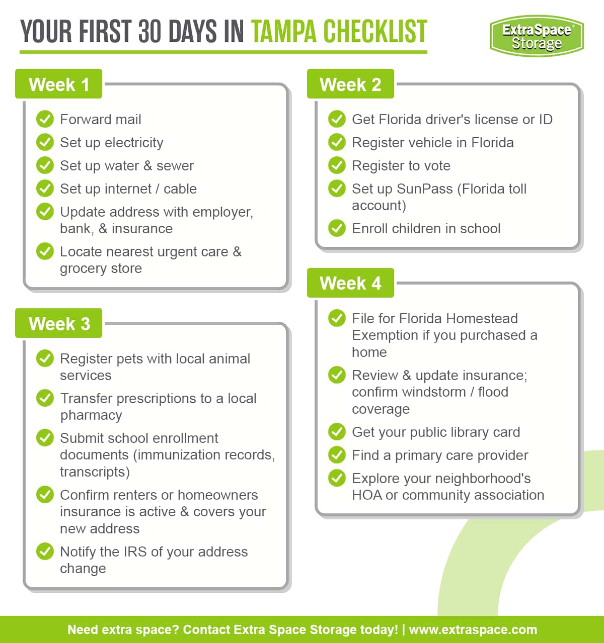 Your First 30 Days in Tampa Checklist RichContent