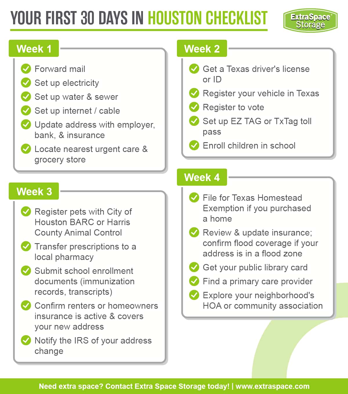 Your First 30 Days in Houston Checklist RichContent