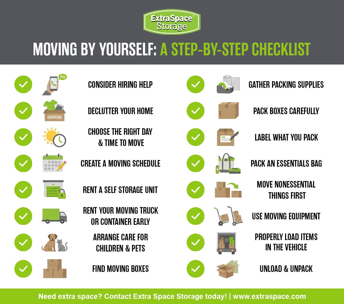 Rich Content - Moving By Yourself Checklist
