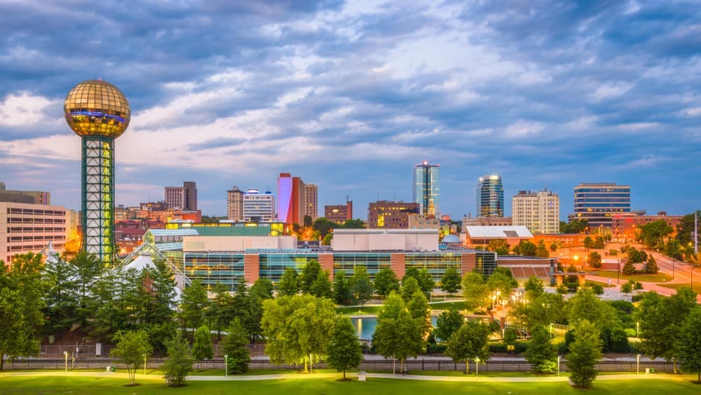 A picture of the Downtown Knoxville Skyline