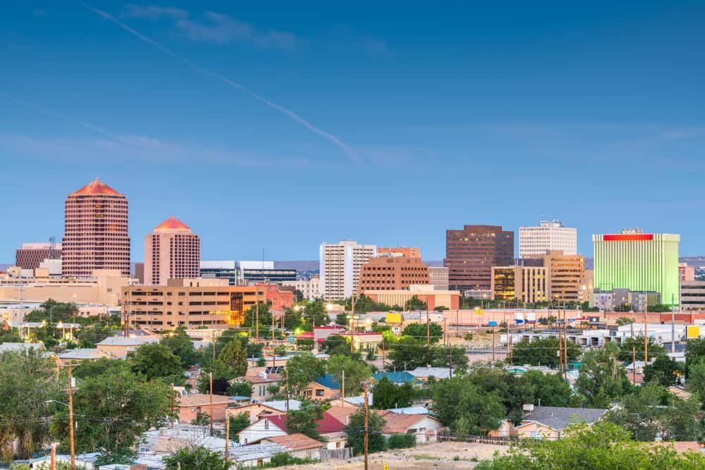 Downtown view of Albuquerque, NM