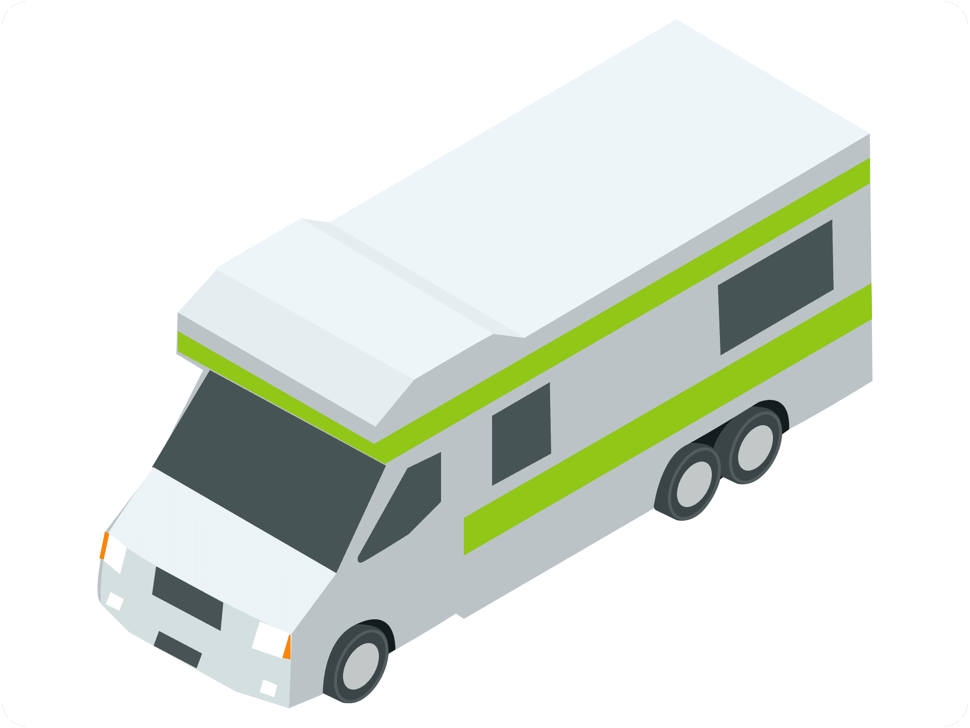 graphic of class c motorhome