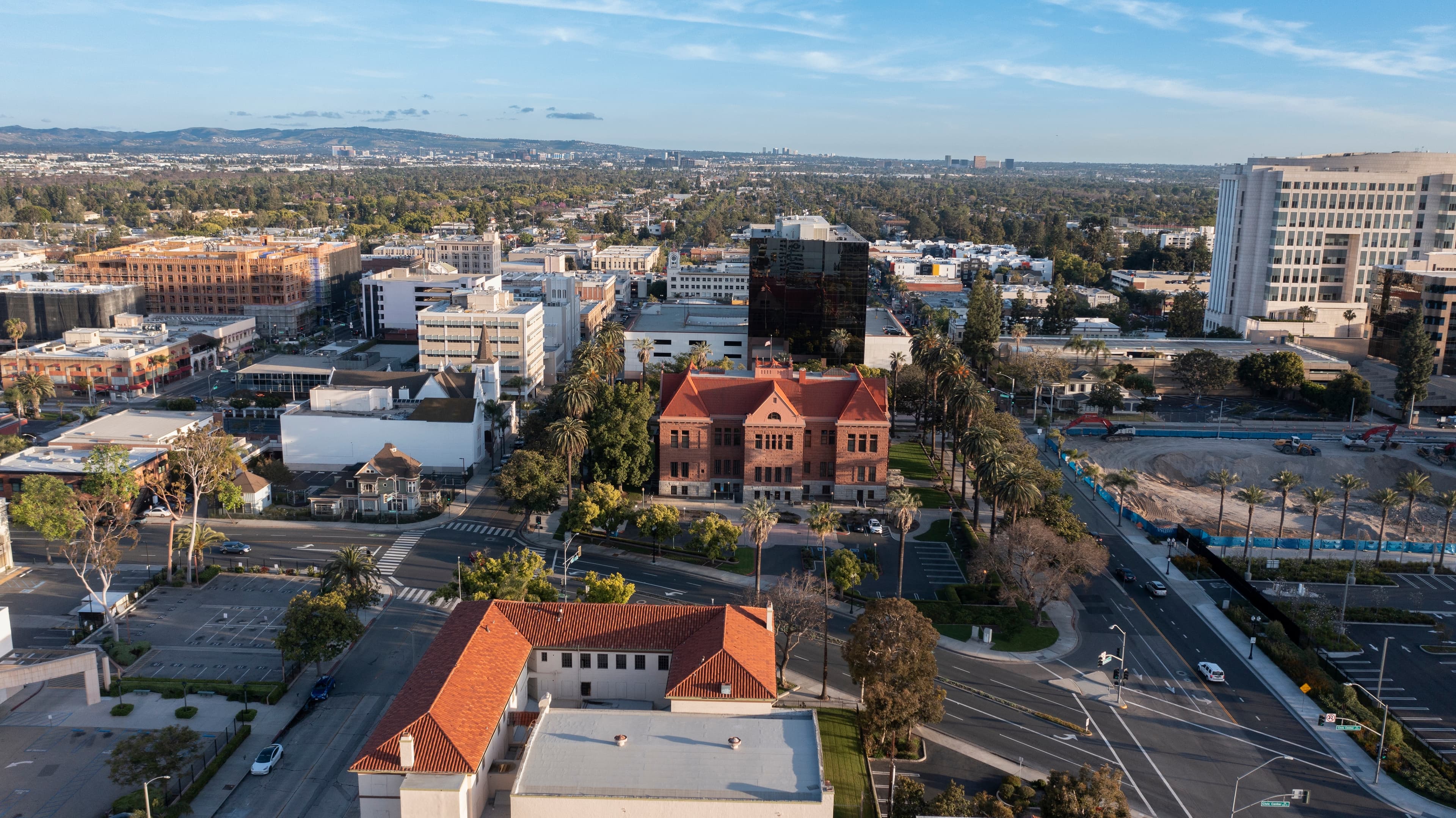 Skyline view of Orange, CA