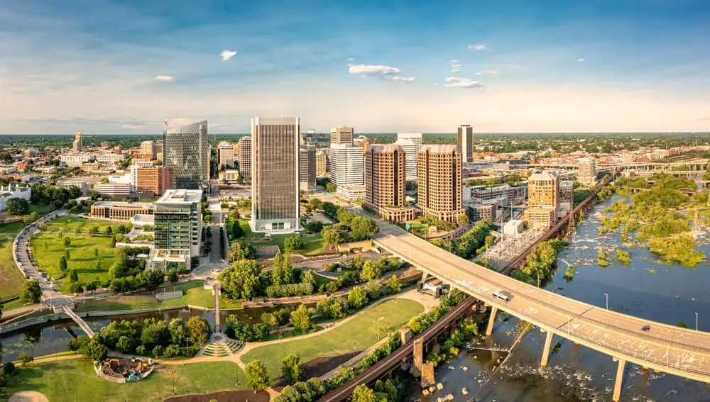 Downtown Richmond, VA cityscape