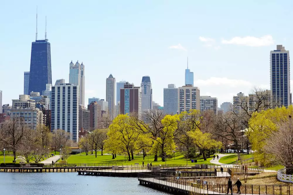 Downtown Chicago, IL cityscape