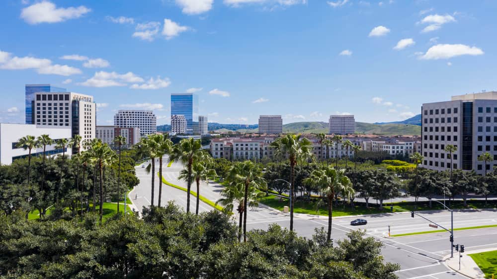 City view of Irvine, CA