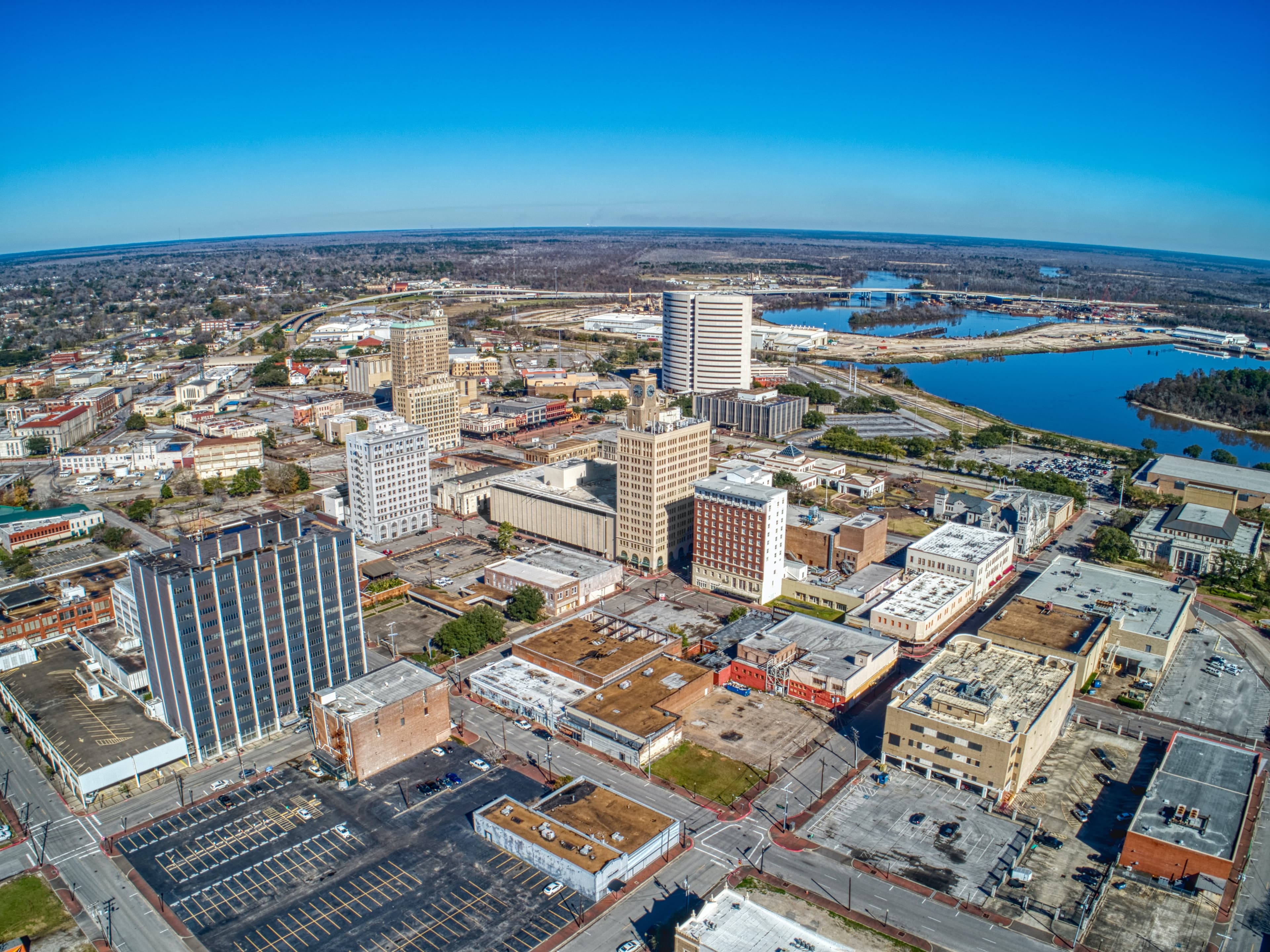 Beaumont, TX skyline during daytime.