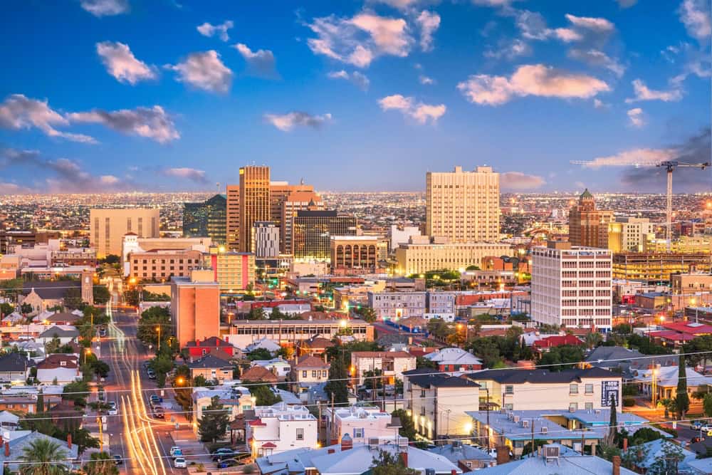 El Paso, Texas cityscape in daylight