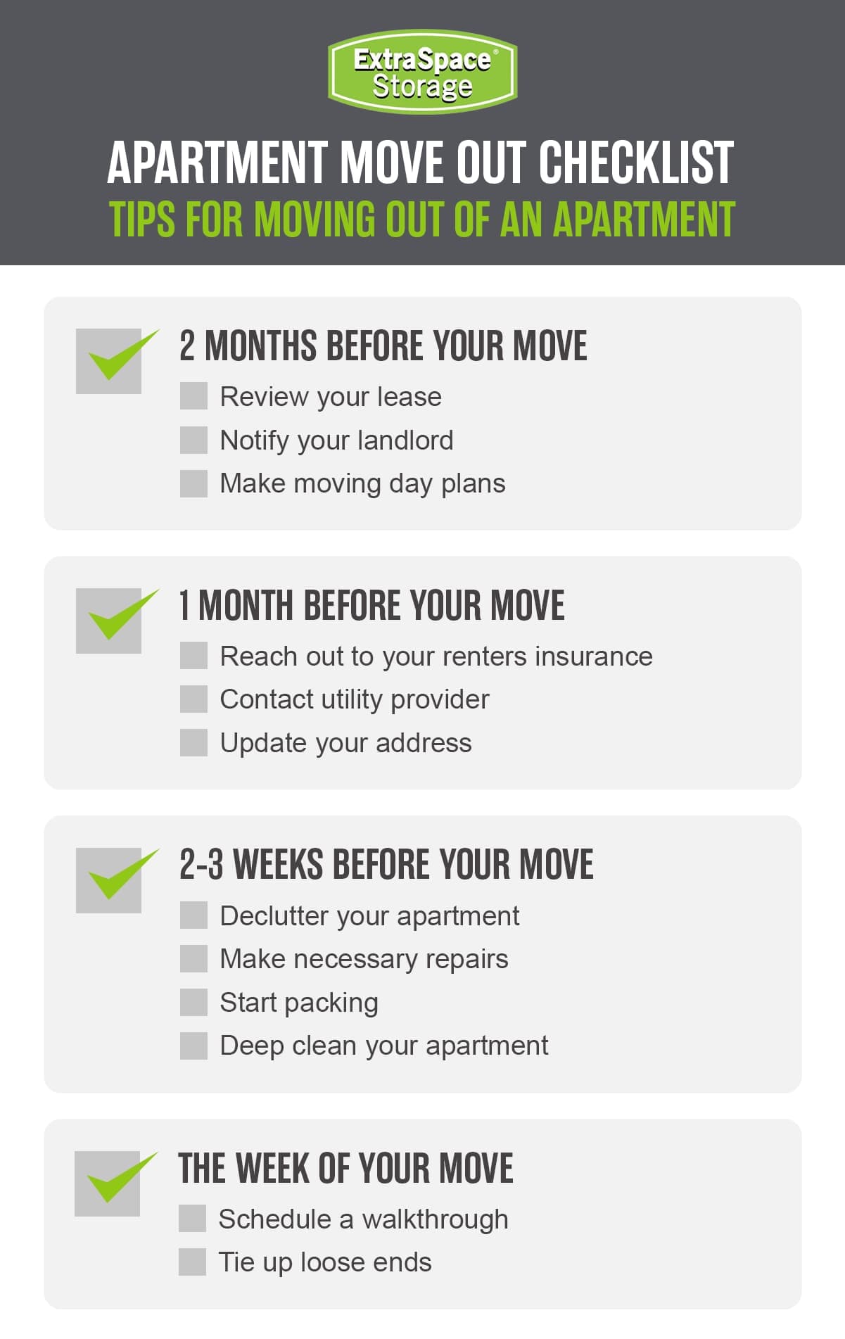 Move Guidelines Ultimate Apartment Move-Out Checklist