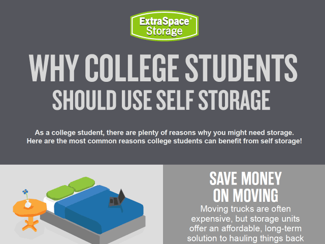 Storage College Class Storage Units For College Students | Extra Space Storage