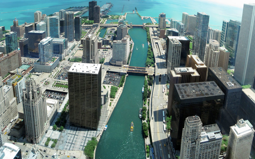Chicago, IL and Lake Michigan
