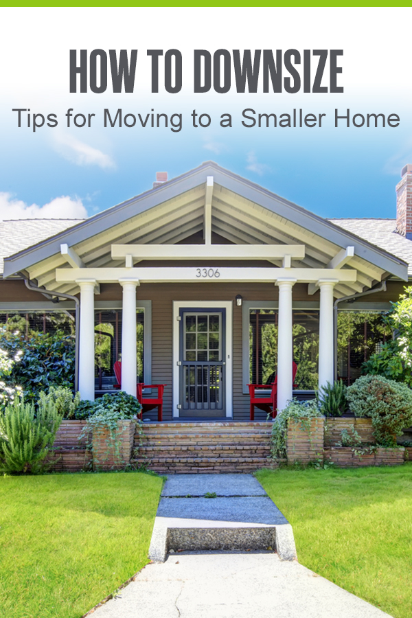Pinterest Graphic: How to Downsize: Tips for Moving to a Smaller Home