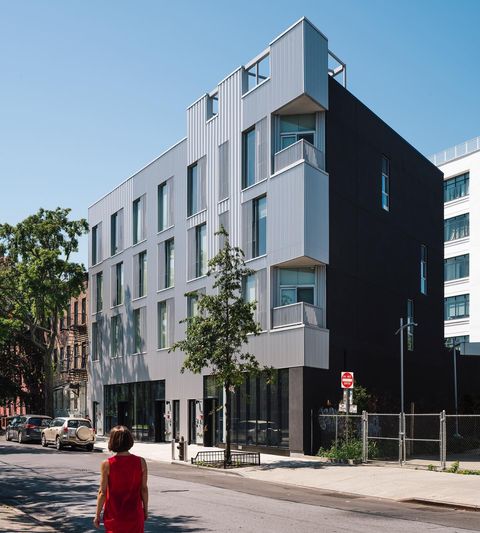 Apartment building in Williamsburg, Brooklyn. Photo by Instagram user @studioesnal