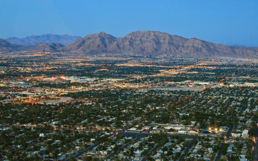 Aerial View of Las Vegas, NV
