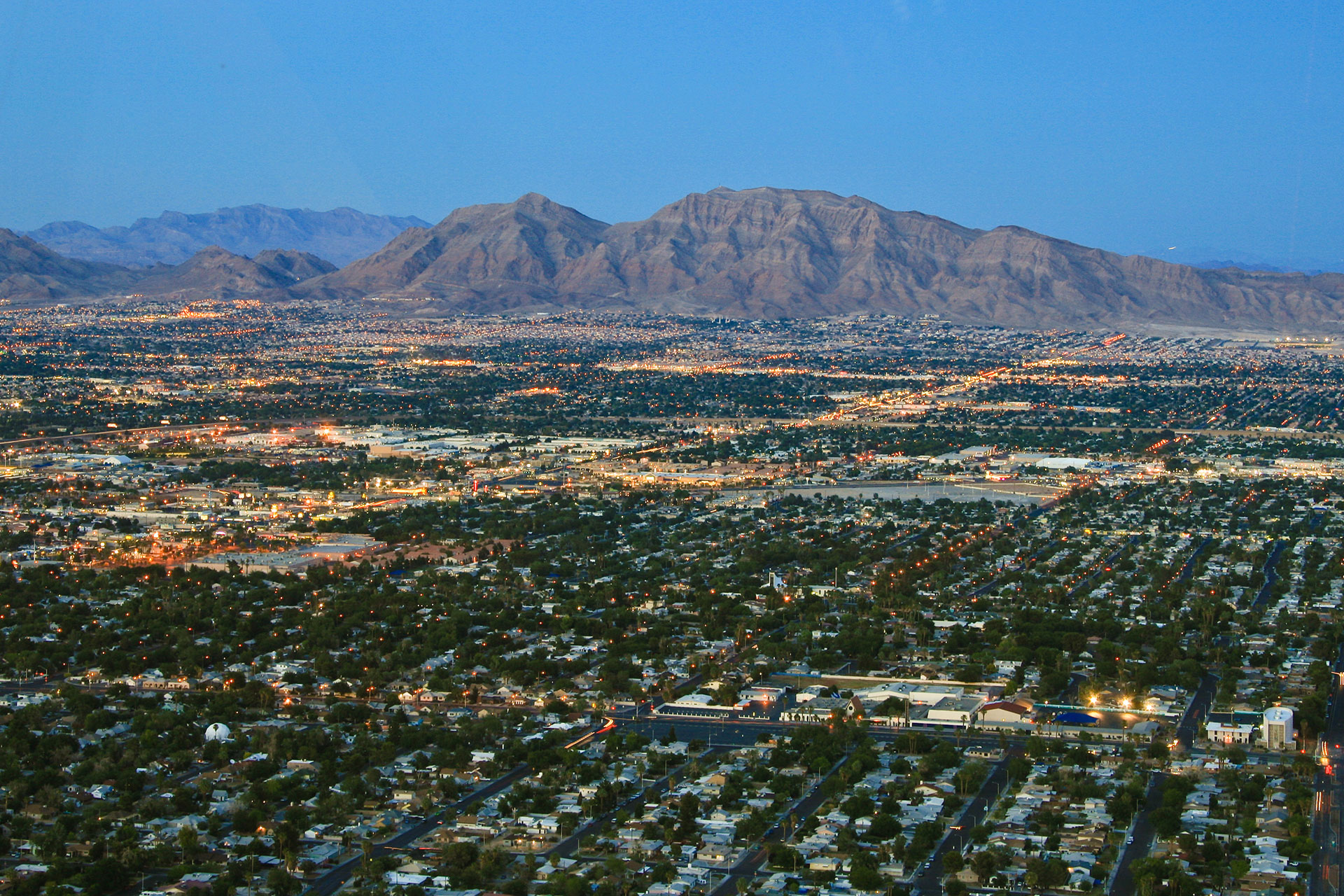 Aerial View of Las Vegas, NV