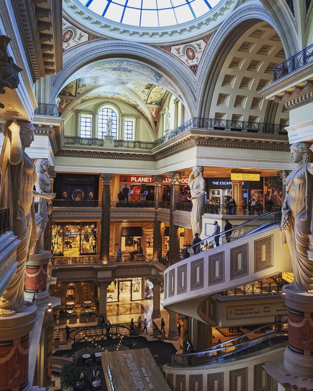 The Forum Shops at Caesar's Palace. Photo by @rduis 