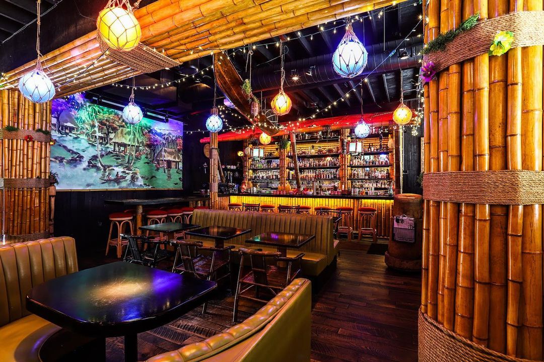 Interior of Adrift Tiki Bar & Grill. Photo by Instagram user @adriftdenver