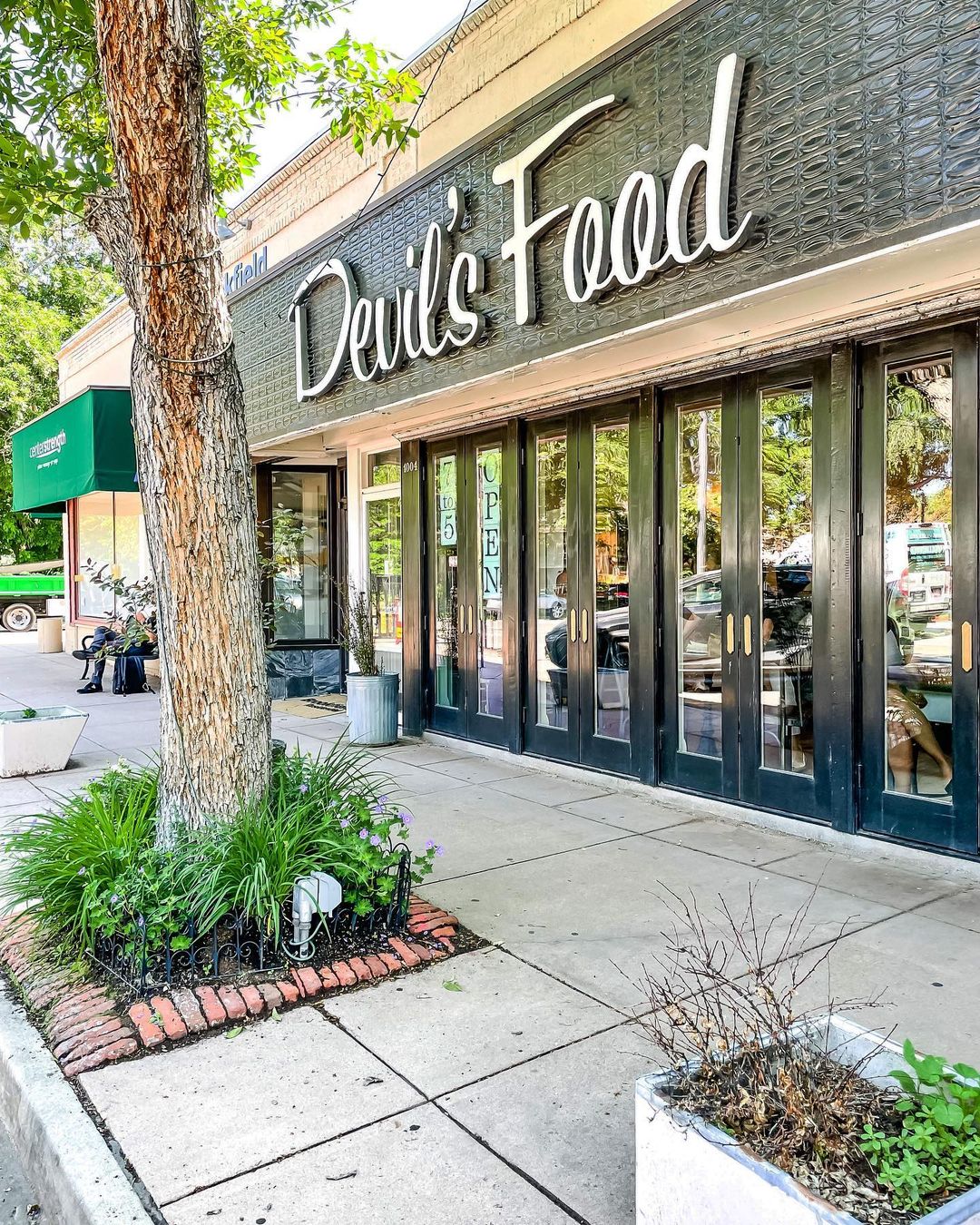 Exterior of the Devil's Food Bakery & Cookery in Denver. Photo by Instagram user @lizhyattdenver
