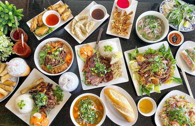 Plates of Food from Pho 96 in Denver. Photo by Instagram user @fortuitousphoto