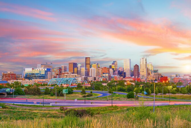 Skyline of Denver, CO