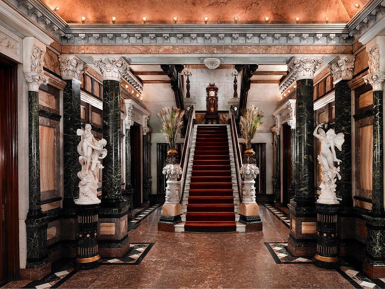 Grand Entrance at the Driehaus Museum in Chicago. Photo by Instagram user @driehausmuseum
