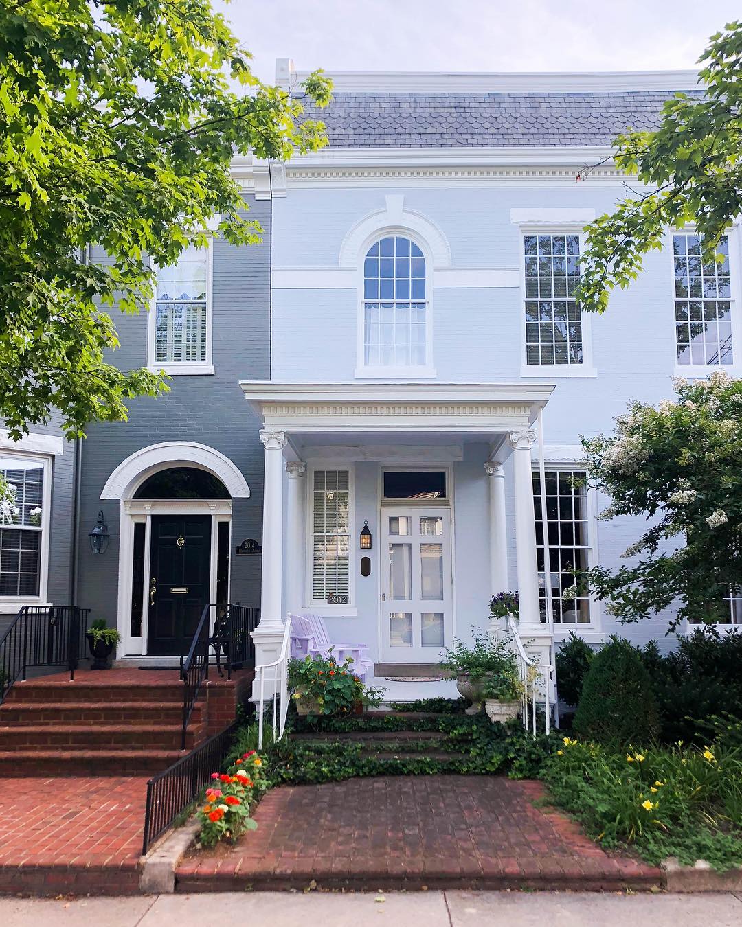 Historic rowhouse located in The Fan District neighborhood of Richmond, VA. Photo by Instagram user @17apart