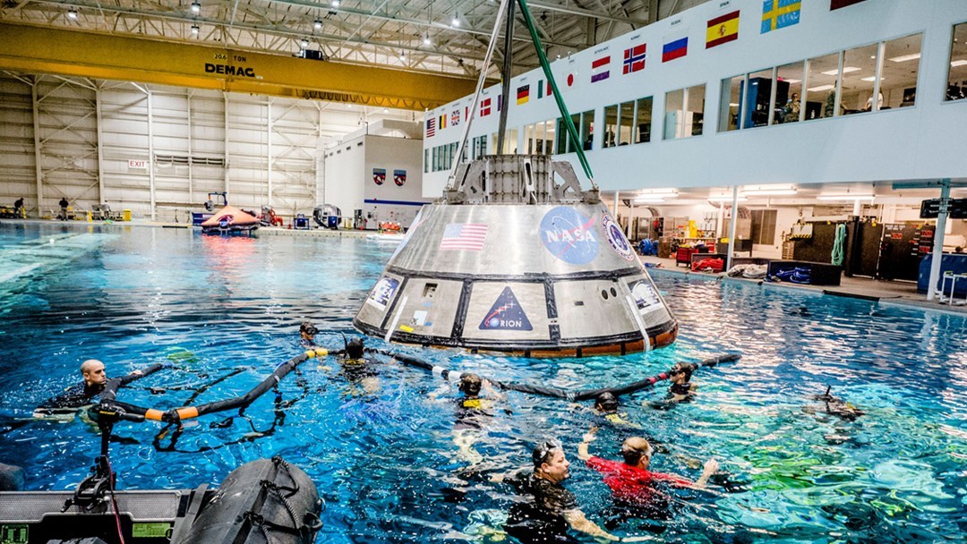 NASA's water training. Photo by @raytheontechnologies