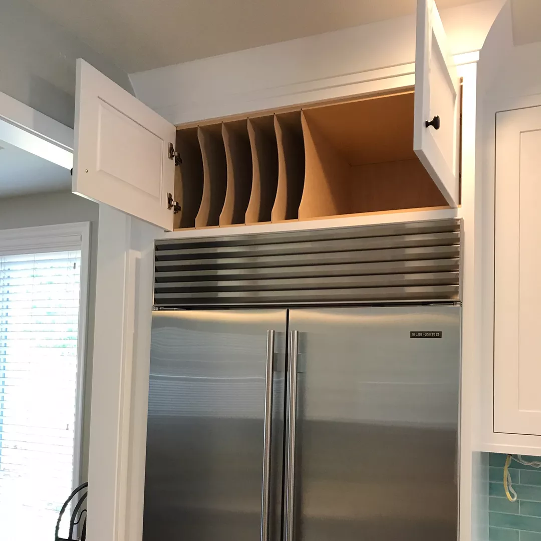 Convenient and Space-Saving Cabinet Organizing Ideas (Remodelaholic)  Food  storage containers organization, Cabinets organization, Diy kitchen storage