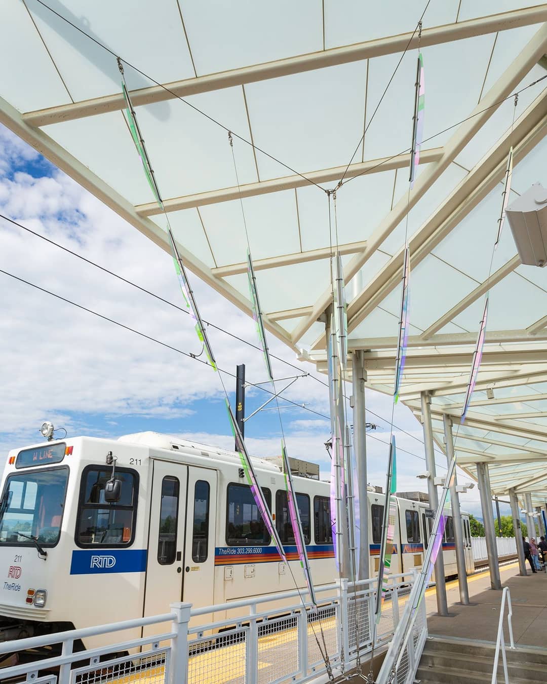 RTD train at the Lakewood train station. Photo by Instagram user @ridertd
