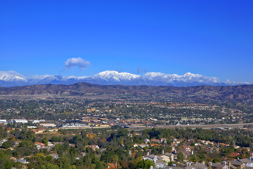 aerial view of San Bernadino