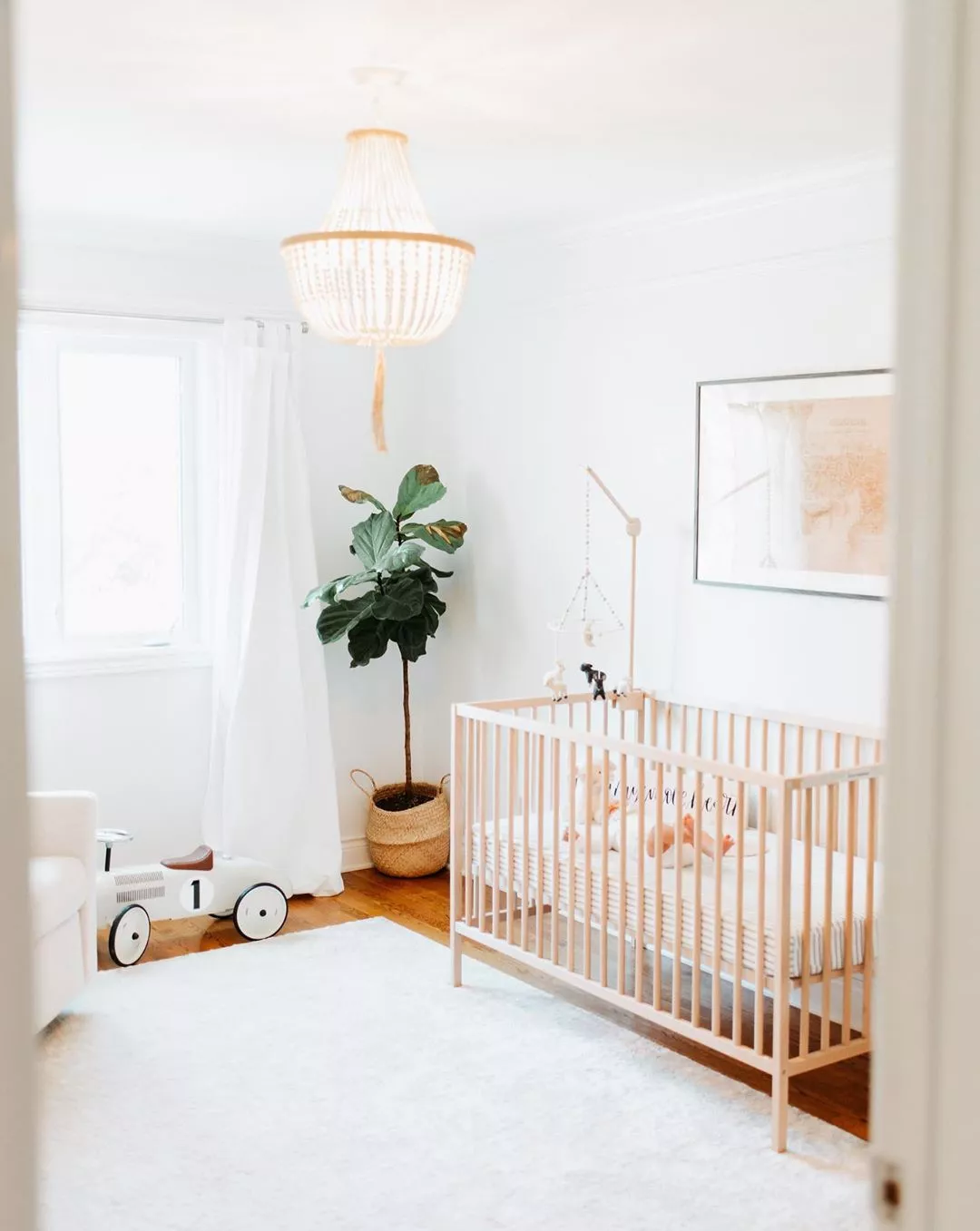 Best place for best sale crib in nursery