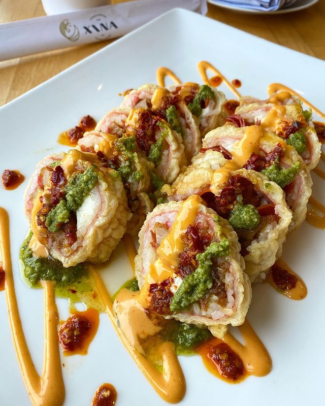The Nasty Boy Sushi Roll from Xina in Toms River, NJ. Photo by Instagram user @xinarestaurant