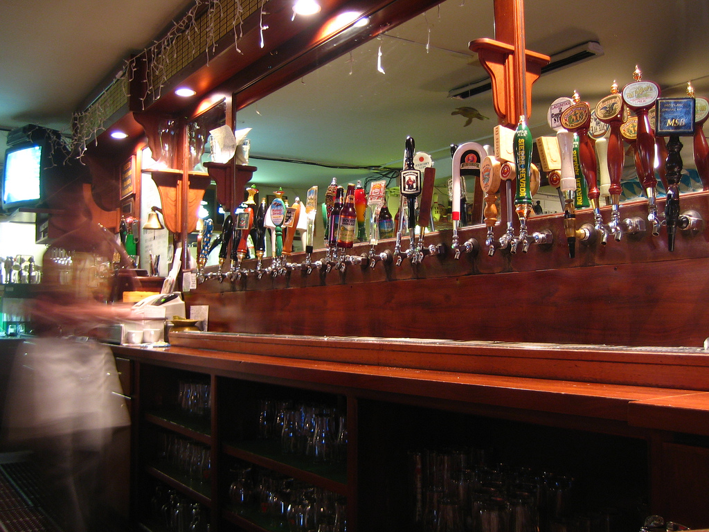 Beer on tap