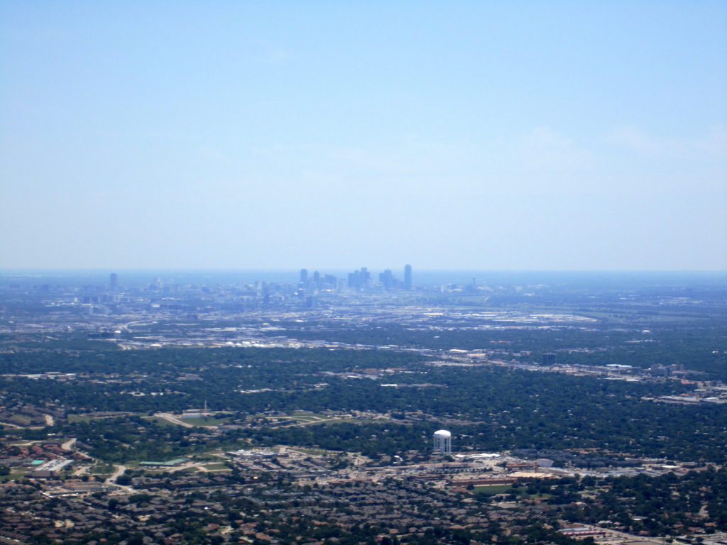Dallas-Fort Worth metro from a distance