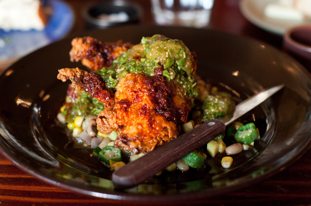 Fried chicken plate