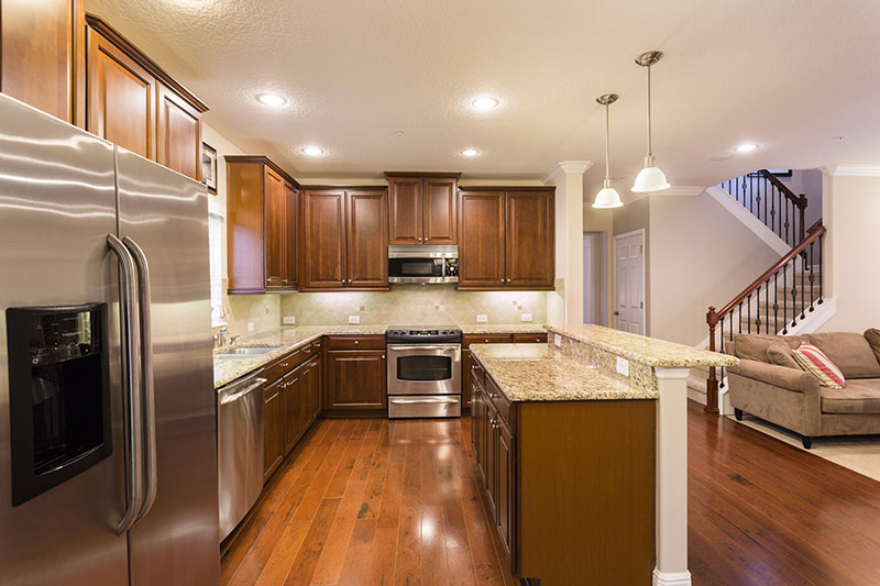 Professional real estate photo of kitchen taken by Harry Lim Photography