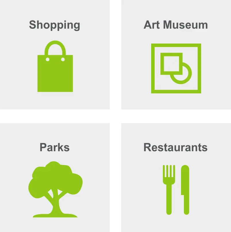 Activities in Downtown Miami include shopping, an art museum, parks, and restaurants.