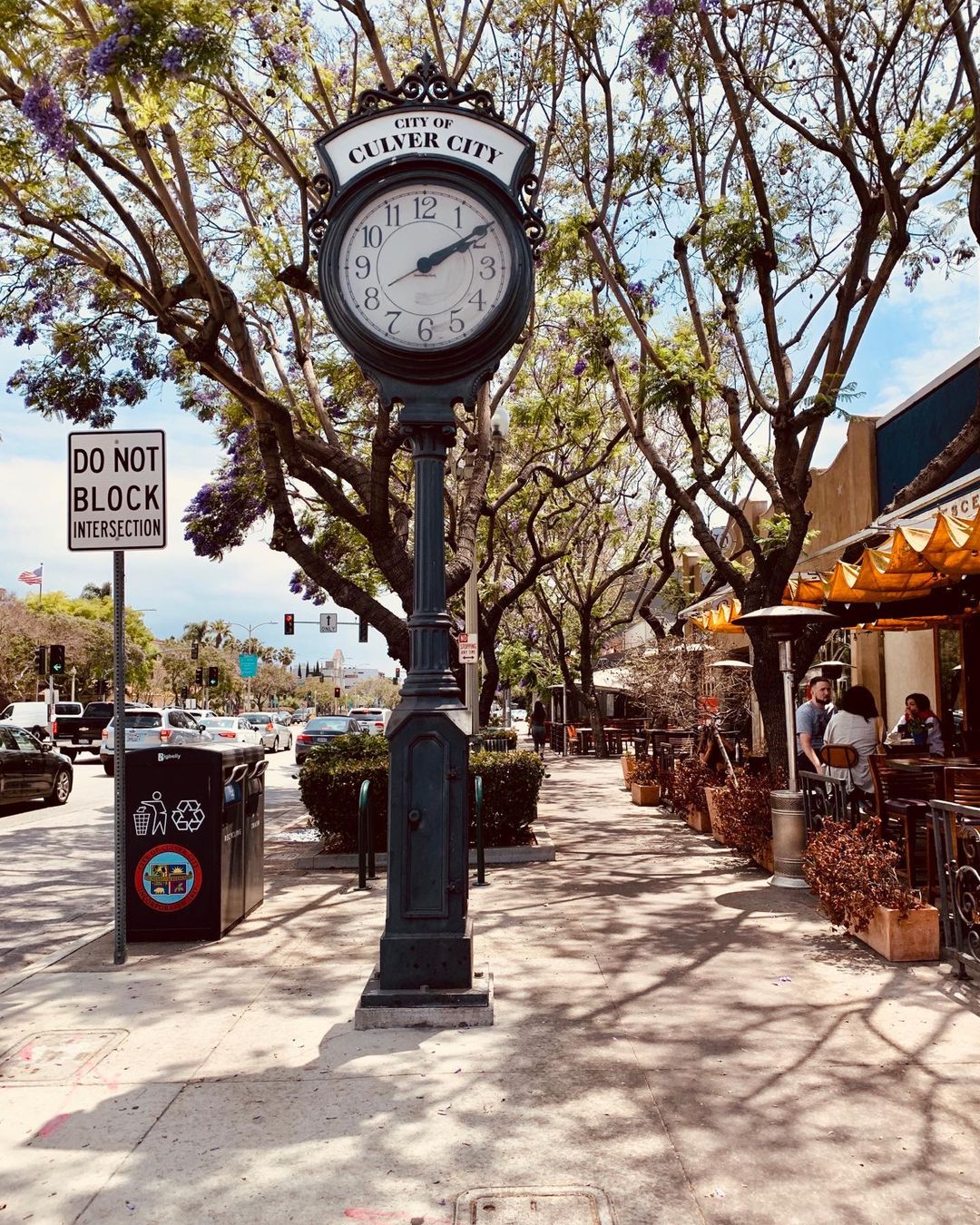 Culver City Clock in Downtown. Photo by Instagram user @whitehausrules