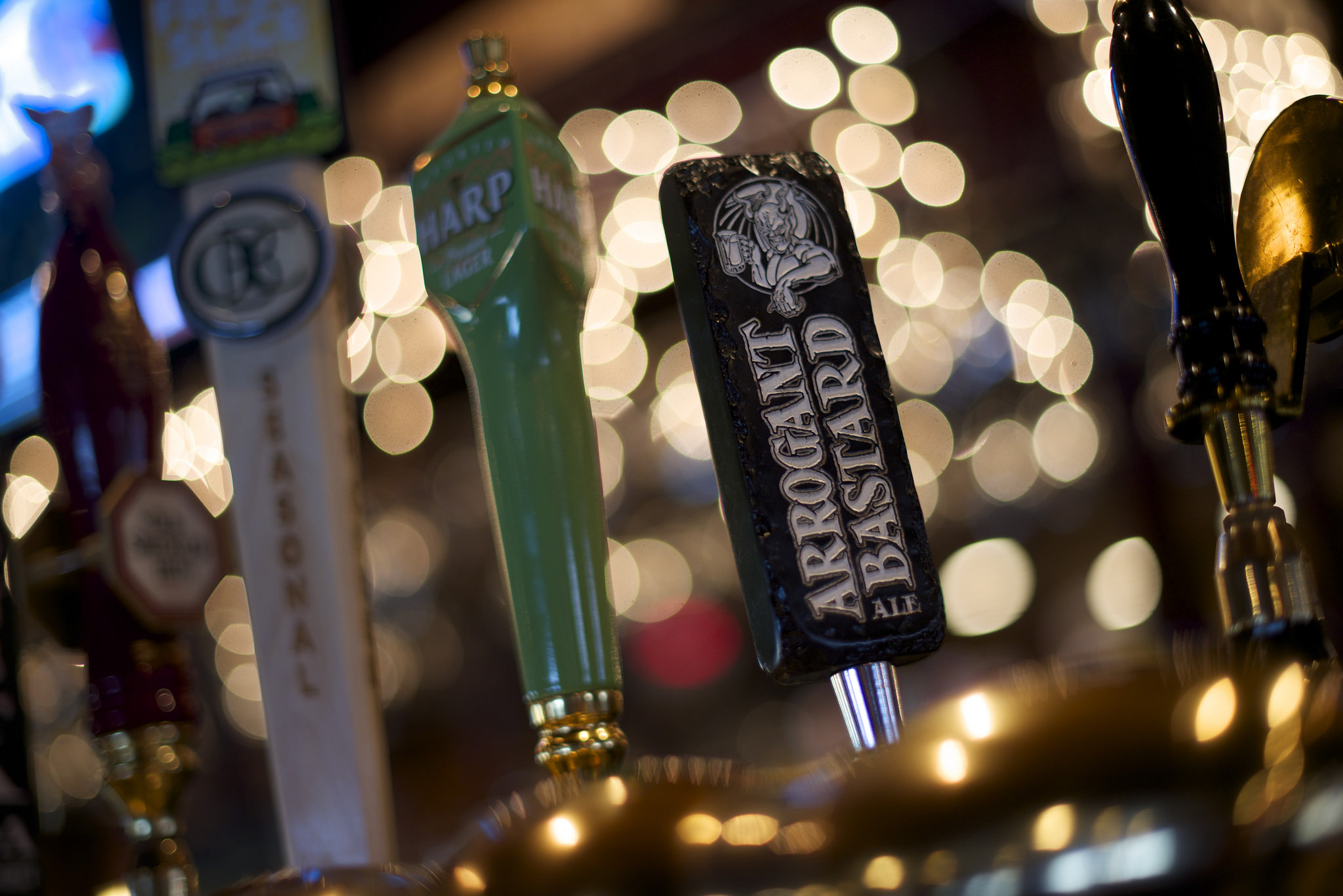 Craft beer on tap