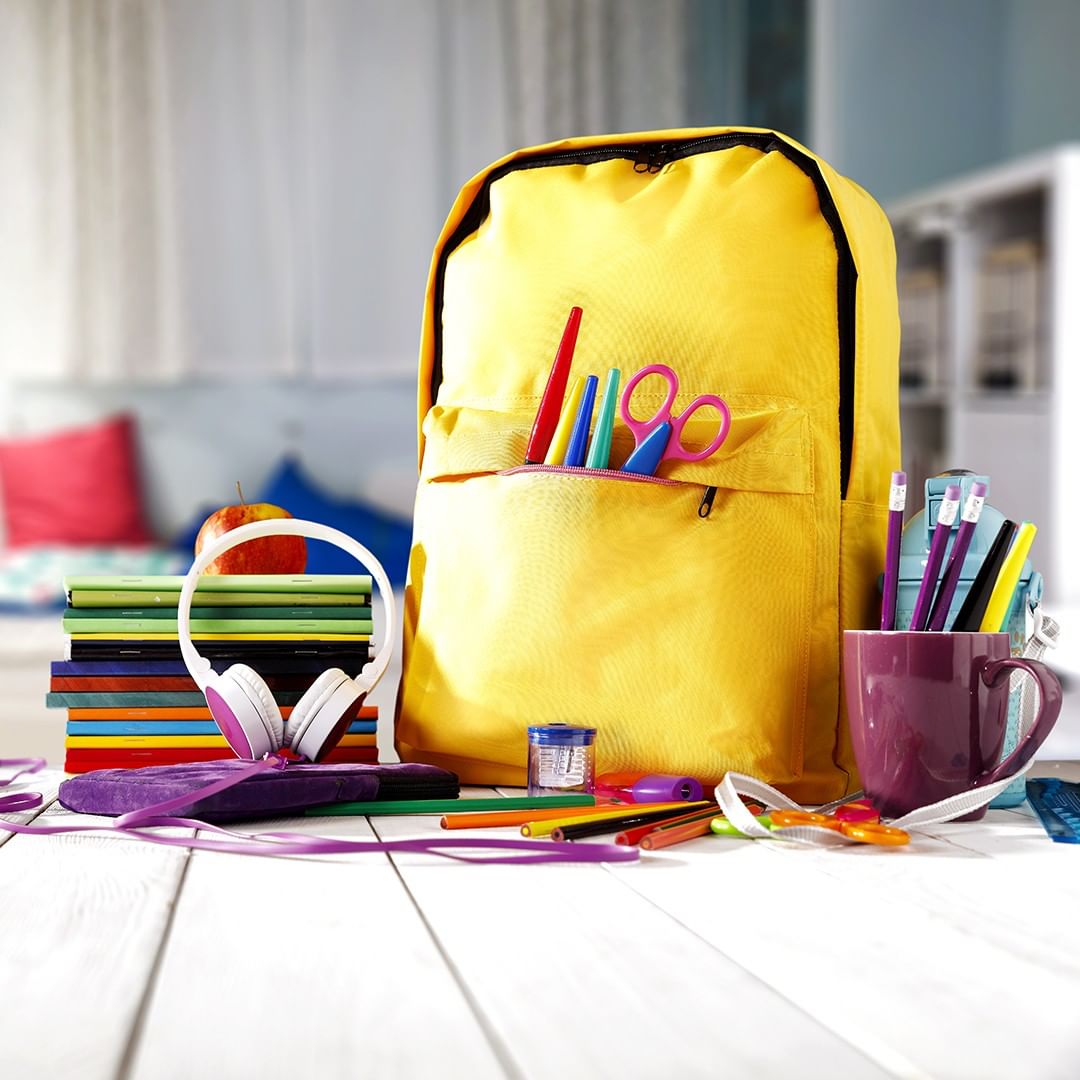 Backpack with school supplies. Photo by Instagram user @colombolaw