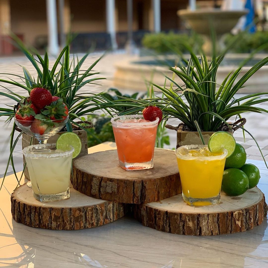 Three Maragaritas Set Up from Copper Blues. Photo by Instagram user @copperblueswpb