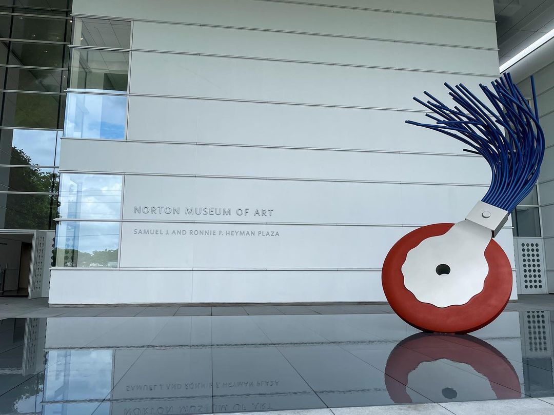 Exterior Photo of the Norton Museum of Art in West Palm Beach, FL. Photo by Instagram user @cissypants