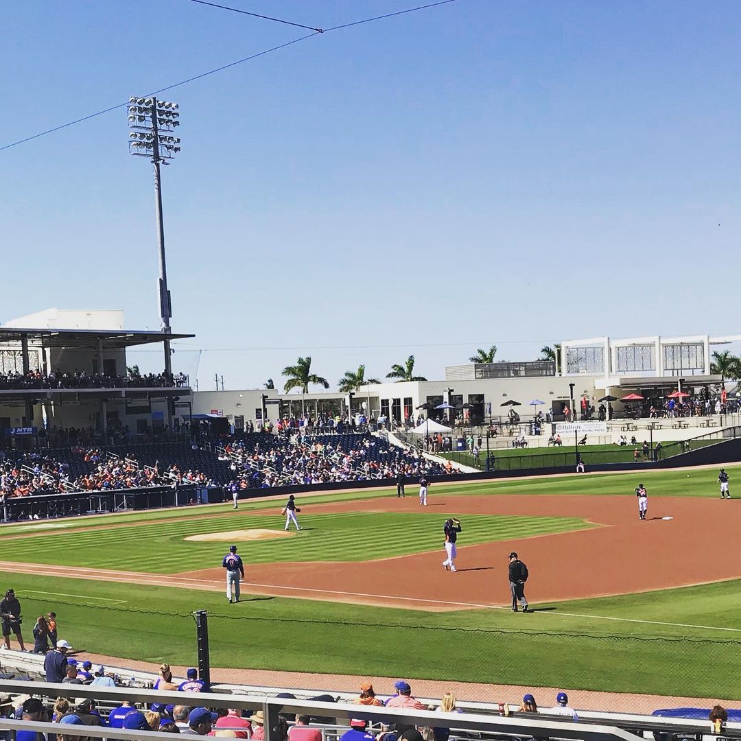 Mets & Astros Playing Spring Training Baseball at The Ballpark of the Palm Beaches. Photo by Instagram user @ryan_w_hummel