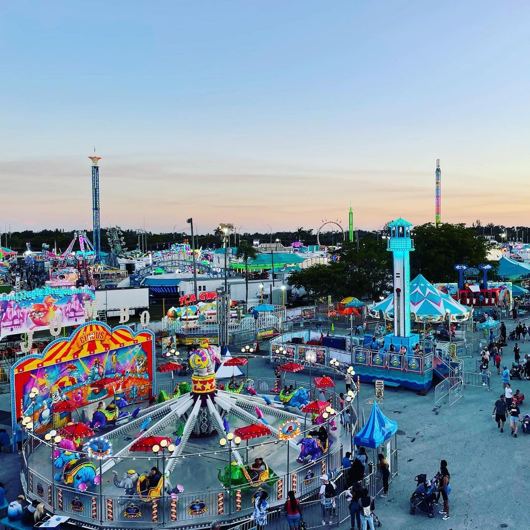Aerial Photo of the South Florida Fair. Photo by Instagram user @ohemerz_fx